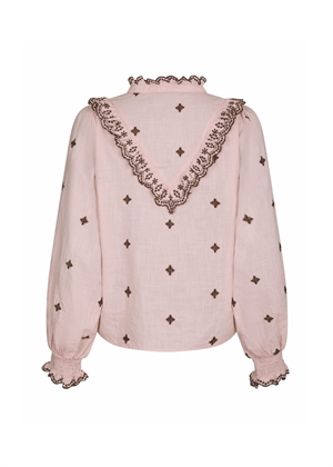 Degas bluse Dusty Rose/Brown Neo Noir 